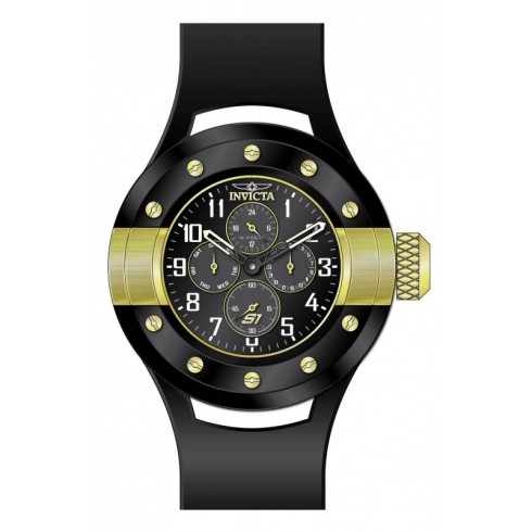 Invicta S1 Rally Multi-Function Black Dial Black Polyurethane Men's Watch B00LGAC9L6 watches