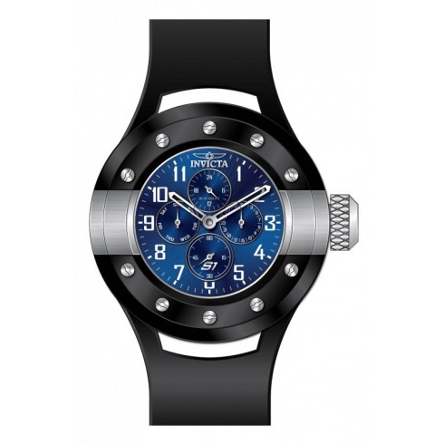 Invicta S1 Rally Multi-Function Blue Dial Black Rubber Men's Watch 17390 watches
