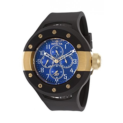 Invicta S1 Rally Multi-Function Blue Dial Black Rubber Men's Watch 17392 watches