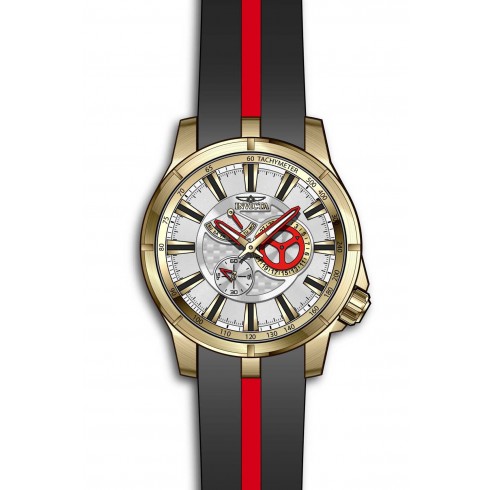 Invicta S1 Rally Multi-Function Silver Dial Black and Red Polyurethane Men's Watch 20333 watches