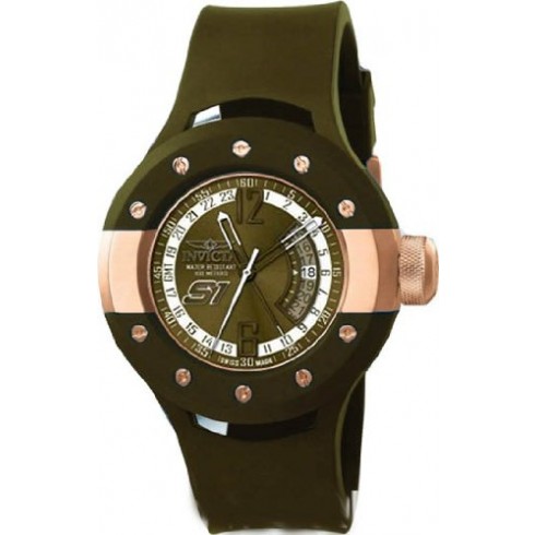 Invicta S1 Rally Olive Green Dial Rubber Men's Watch 11981 watches
