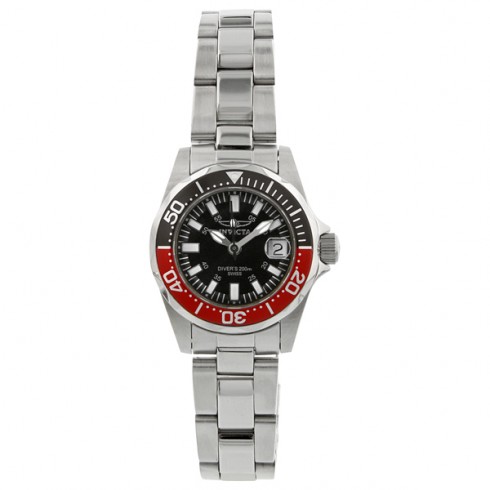 Invicta Sapphire Diver Black Dial Stianless Steel Ladies Watch 7061 watches