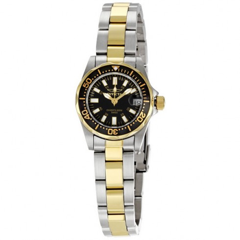 Invicta Sapphire Diver Black Dial Two-tone Ladies Watch 7063 watches