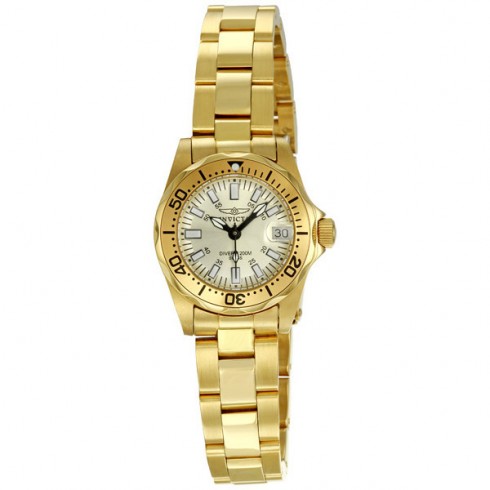 Invicta Sapphire Diver Champaign Dial Gold-tone Ladies Watch 7065 watches
