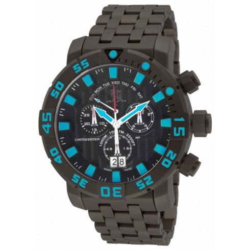 Invicta Sea Base Chronograph Black Dial Black Ion-plated Men's Watch 14253 watches