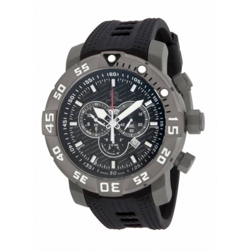 Invicta Sea Base Chronograph Black Dial Black Polyurethane Men's Watch 14280 watches
