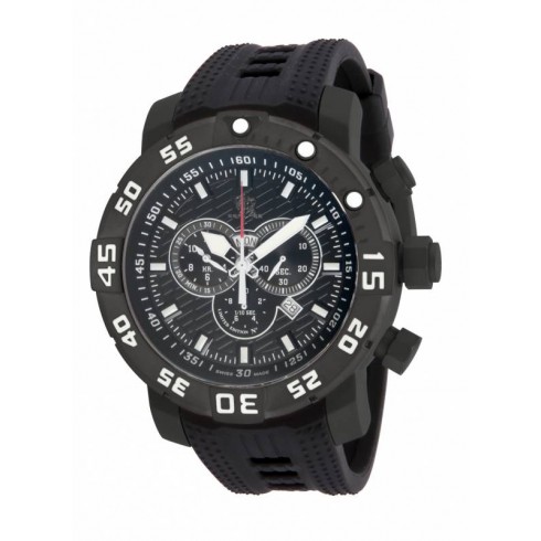 Invicta Sea Base Chronograph Black Dial Black Polyurethane Men's Watch 14284 watches