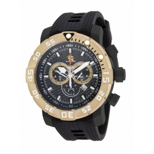 Invicta Sea Base Chronograph Black Dial Black Polyurethane Men's Watch 14286 watches