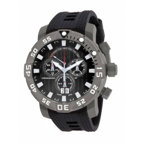 Invicta Sea Base Chronograph Black Dial Black Polyurethane Men's Watch14244 watches