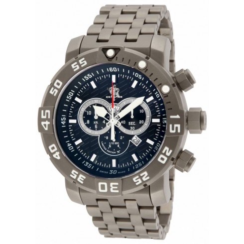 Invicta Sea Base Chronograph Black Dial Gunmetal Ion-plated Men's Watch 14281 watches
