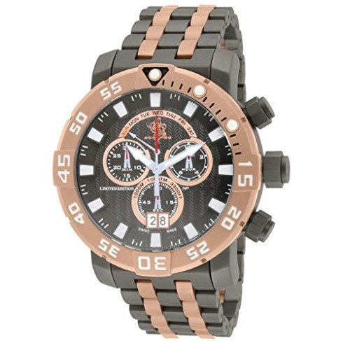 Invicta Sea Base Chronograph Black Dial Two-tone Men's Watch 14261 watches