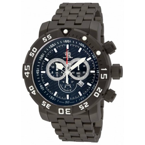 Invicta Sea Base Chronograph Blue Dial Gunmetal Ion-plated Men's Watch 14285 watches