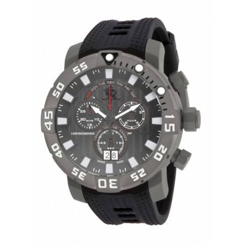 Invicta Sea Base Chronograph Grey Dial Black Polyurethane Men's Watch watches