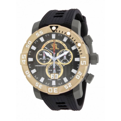 Invicta Sea Base Chronograph Gunmetal Dial Black Polyurethane Men's Watch 14258 watches