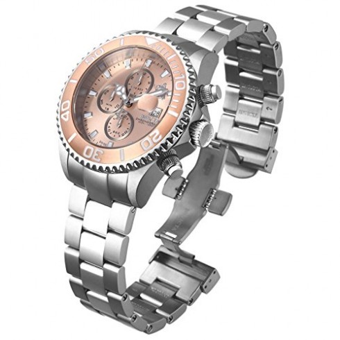 Invicta Sea Base Chronograph Rose Dial Stainless Steel Men's Watch 18003 watches