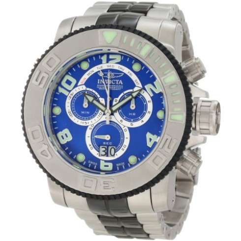 Invicta Sea Hunter Blue Dial Two Tone Stainless Steel Men's Watch 10767 watches
