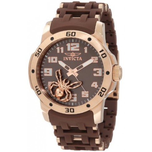 Invicta Sea Spider Brown Dial Brown Rubber Men's Watch 10298 watches