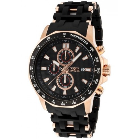 Invicta Sea Spider Chronograph Black Dial Black Rubber Men's Watch 1932 watches