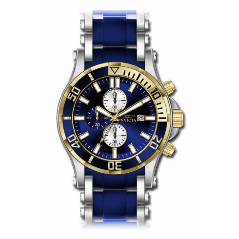 Invicta Sea Spider Chronograph Blue Dial Blue Polyurethane Men's Watch 13667 watches