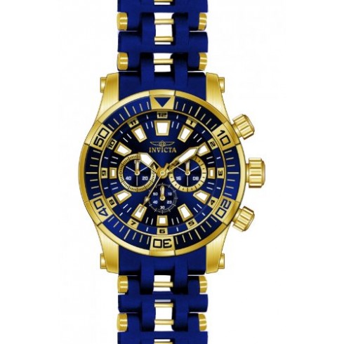 Invicta Sea Spider Chronograph Navy Dial Navy Polyurethane Men's Watch 14558 watches
