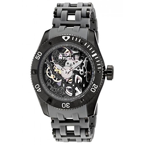 Invicta Sea Spider Mechanical Skeleton Dial Grey Polyurethane Men's Watch 1264 watches