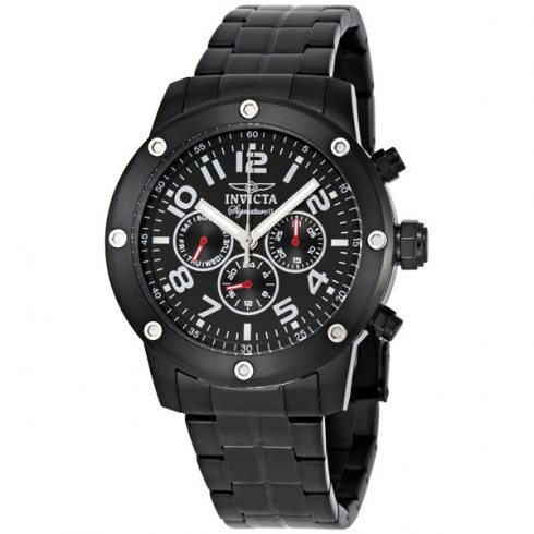 Invicta Signature II Black PVD Calendar Chrono Men's Watch 7328 watches