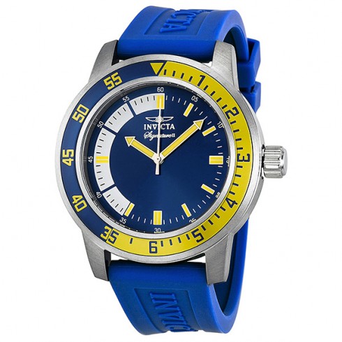 Replica Invicta Signature II Blue Dial Blue Rubber Men's Watch 7461 Watch