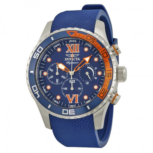Invicta Signature II Chronograph Blue Dial Stainless Steel Men's Watch 7501 watches