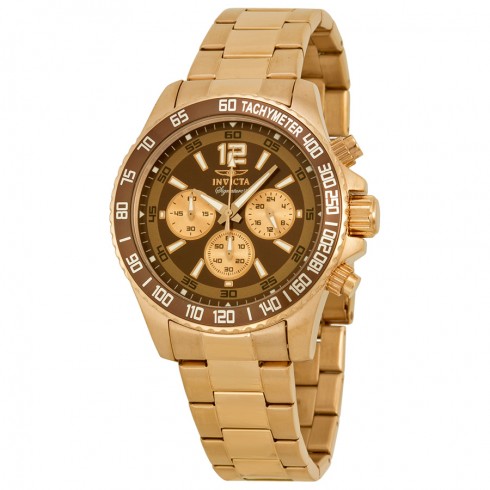 Invicta Signature II Chronograph Brown Dial Rose Gold-tone Men's Watch 7411 watches