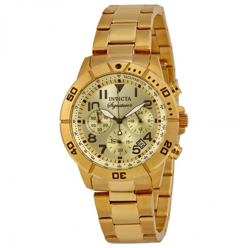 Invicta Signature II Chronograph Gold-tone Stainless Steel Men's Watch 7471 watches