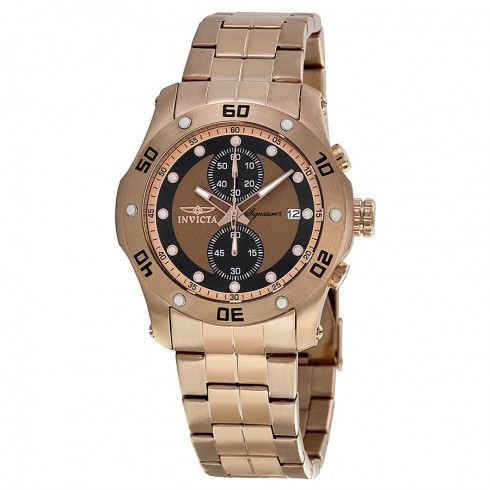Invicta Signature II Divers Chronograph Rose Gold-tone Men's Watch 7386 watches