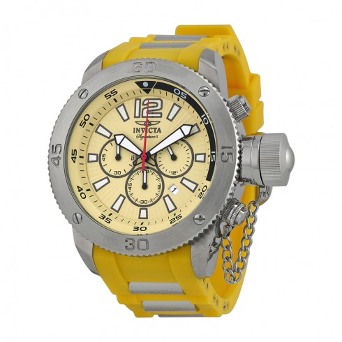 Invicta Signature II Russian Diver Chronograph Yellow Dial Men's Watch 7425 watches