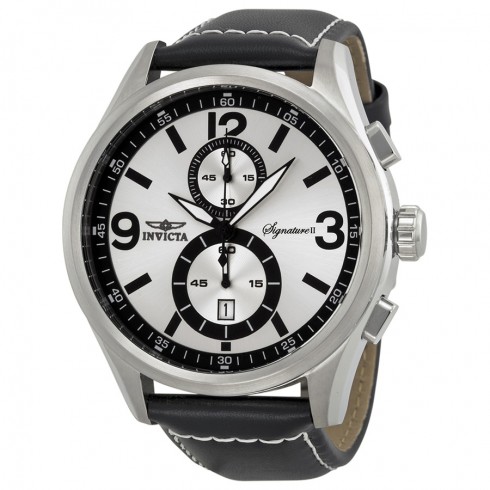 Invicta Signature II Silver Dial Elegant Chronograph Men's Watch 7414 watches