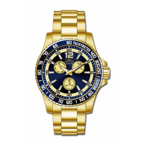 Invicta Signature Pro Diver Multi-Function Blue and Gold Dial Gold-plated Men's Watch 7009 watches