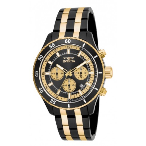 Invicta Specialty Black and Gold-Tone Stainless Steel Men's Watch 18056 watches