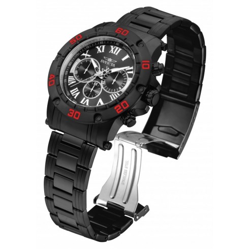 Invicta Specialty Black Dial Black Stainless Steel Men's Chronograph Watch 19706 watches