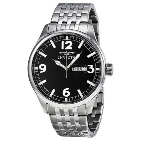 Invicta Specialty Black Dial Stainless Steel Men's Watch 0371 watches
