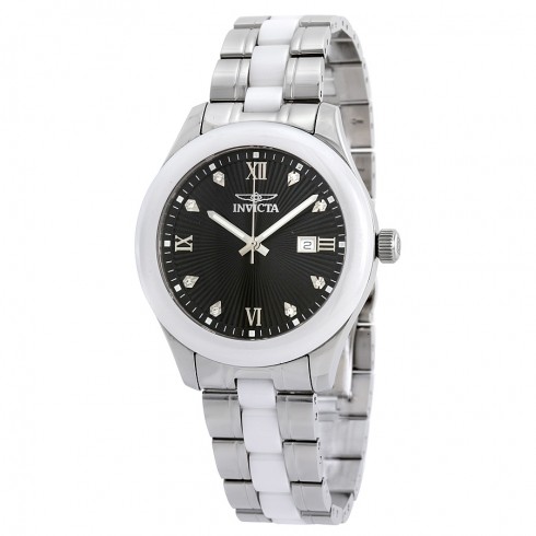 Invicta Specialty Black Dial Stainless Steel White Ceramic Men's Watch 18153 watches