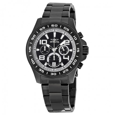 Invicta Specialty Black Ion-plated Steel Chronograph Men's Watch 14395 watches