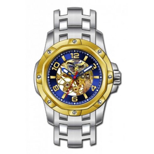 Replica Invicta Specialty Blue Skeleton Dial Stainless Steel Men's Watch 16127 Watch
