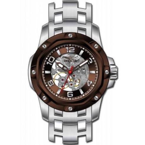 Invicta Specialty Brown Skeleton Stainless Steel Men's Watch 16124 watches