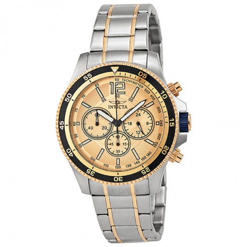 Invicta Specialty Champagne Dial Chronograph Two-tone Steel Men's Watch 13976 watches