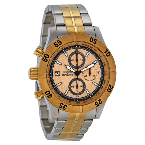 Invicta Specialty Champagne Dial Two Tone Steel Chronograph Men's Watch 11275 watches