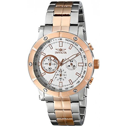 Invicta Specialty Chronograh Silver Dial Two-tone Men's Watch 18165 watches