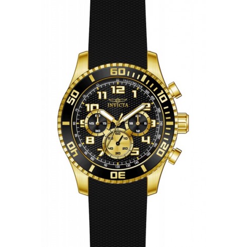 Invicta Specialty Chronograph Black Dial Black Polyurethane Men's Watch 15426 watches