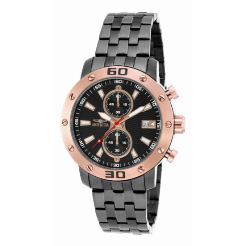 Invicta Specialty Chronograph Black Dial Gunmetal Ion-plated Men's Watch 18184 watches