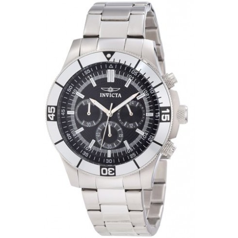 Invicta Specialty Chronograph Black Dial Stainless Steel Men's Watch 12839 watches