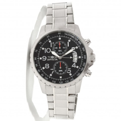 Invicta Specialty Chronograph Black Dial Stainless Steel Men's Watch 13783 watches