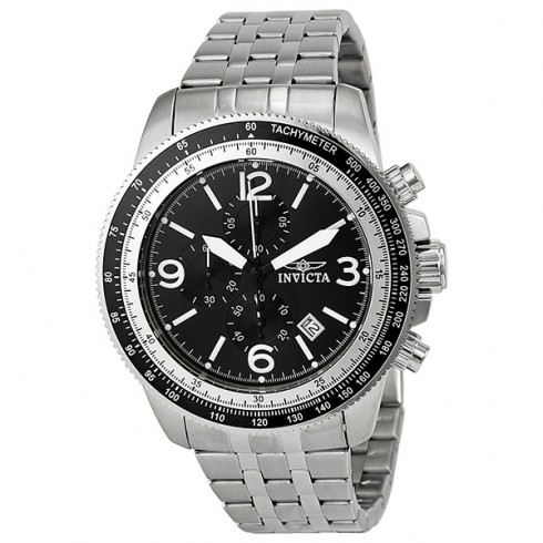 Invicta Specialty Chronograph Black Dial Stainless Steel Men's Watch 13960 watches
