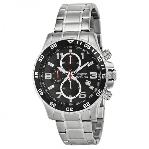 Invicta Specialty Chronograph Black Dial Stainless Steel Men's Watch 14875 watches